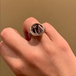 1800’s button ring